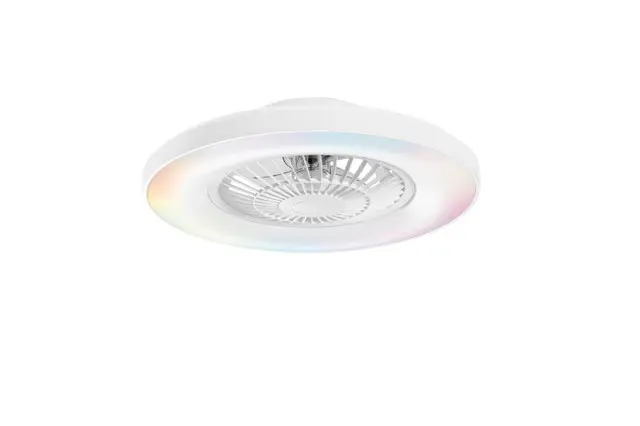 Plafoniera led Garbin ventilatore integrato bianca 40W 5500LM e tecnologia Dotata di telecomando wireless e speaker Bluetooth integrato LED-GARBIN-BCO