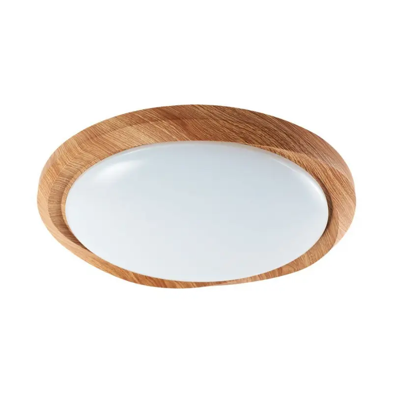 Plafoniera LED V-TAC 60W Rotonda con Telecomando controllo Remoto CCT 3in1 D492mm Dimmerabile 3000-6500K Cover SKU 23586 Legno