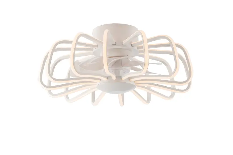Plafoniera led ventilatore Faneurope Grecale 80W 8470LM CCT DIMM. Wi-Fi 50X20 bianco o nero led-grecale