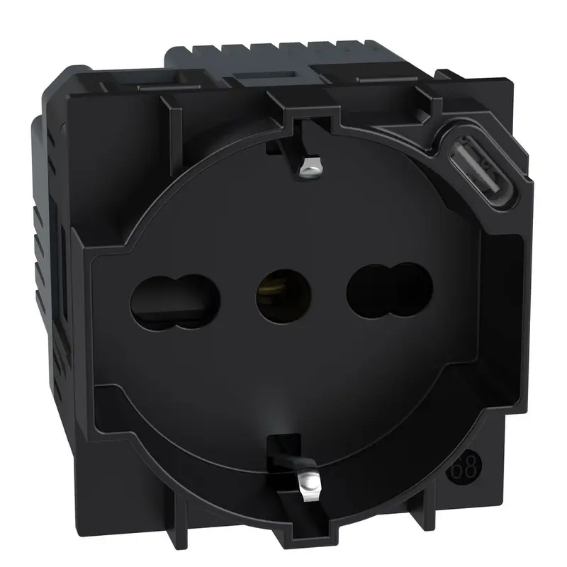 Presa standard Italia P40 con caricatore USB integrato Bticino KG4140A16USB
