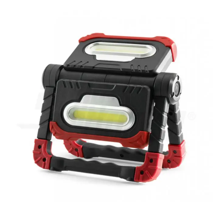 Proiettore LED a batteria portatile - 20 W - bianco freddo - orientabile - serie twist