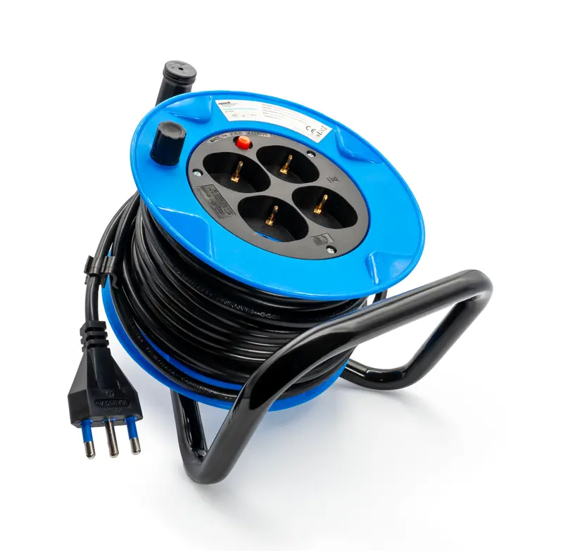 PROLUNGA AVVOLGICAVO 15MT SPINA ITA 16A MACH POWER PN
