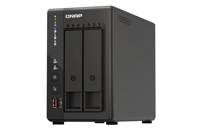 QNAP NAS TS-253E Tower 2-Bay CPU Celeron J6412 Dual Core + 8 GB DDR4 2x M.2 gen.3x1 + 2x 2.5 GbE