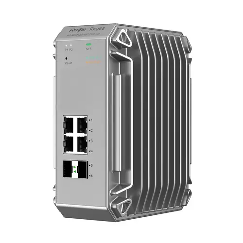 REYEE CLOUD INDUSTRIAL SWITCH L2 FULL MANAGED IP40. 4X1GE POE+ POWER BUDGET 120W 2XSFP