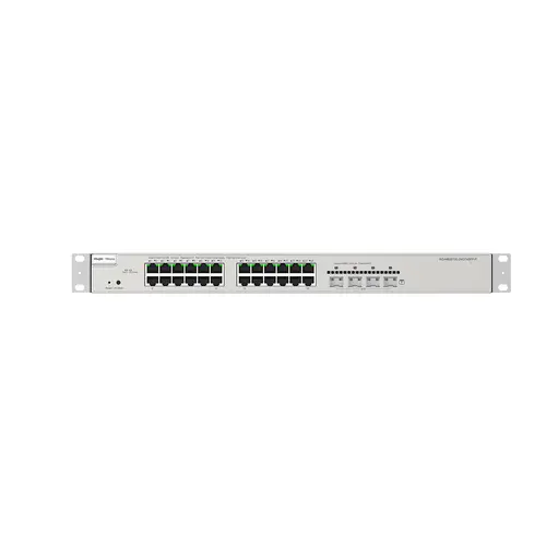 REYEE CLOUD SWITCH MANAGED GIGABIT POE L3, 24XGE POE 4XSFP+, POWER BUDGET 370W, RACK MOUNT