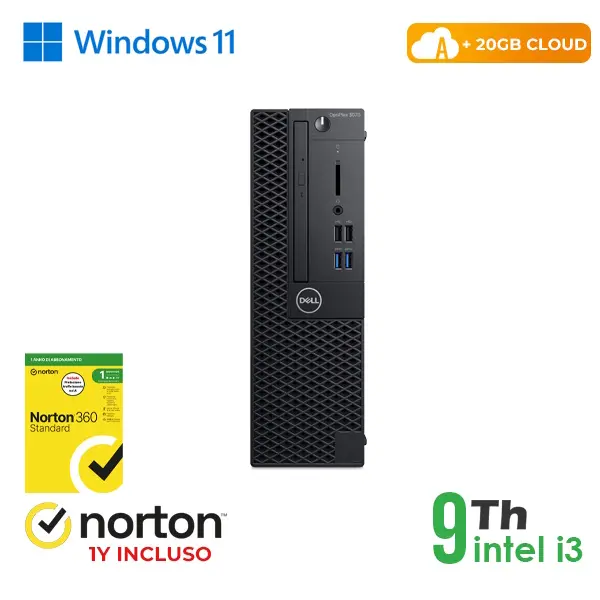 RINOVO PC DELL Optiplex 3070-5070 SFF i3-9X00 DDR 8GB SSD 256GB HDMI W11P CLOUD20GB Grade A 1Y Warra