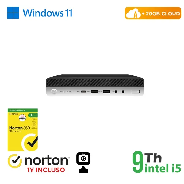 RINOVO Ultra Mini PC DM HP 600-800 G5 i5-9X00T SODDR4 8GB SSD 256GB W11P No Dvd Grade A 1Y Warranty