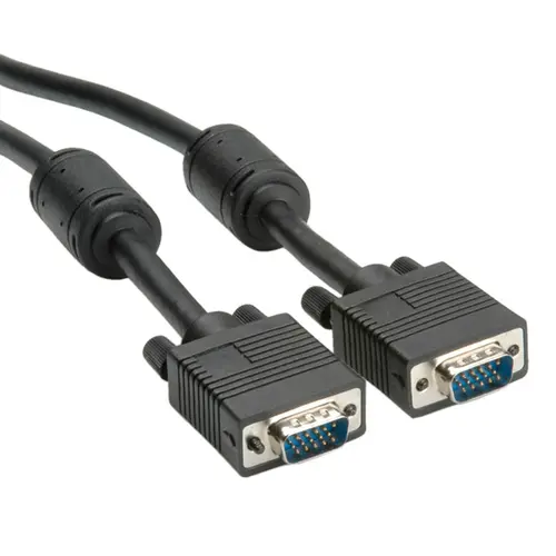 ROLINE CAVO DI RETE HQ VGA CABLE+ FERRITE, DDC, HD15, M/M, 6 M NERO