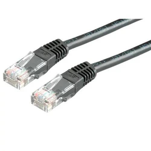 ROLINE CAVO DI RETE UTP PATCHCORD CAT.5E/CLASSE D, NERO, 2M