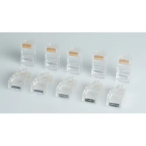ROLINE CONNETTORE MODULARE UTP CAT5E CLASSE D 8P8C MONTAGGIO SU CAVO RJ45 GRIGIO