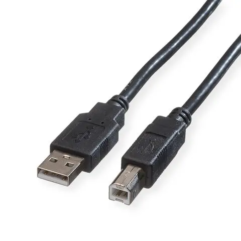 ROLINE GREEN CAVO USB2.0, A - B, M/M, BLACK, 1.8M