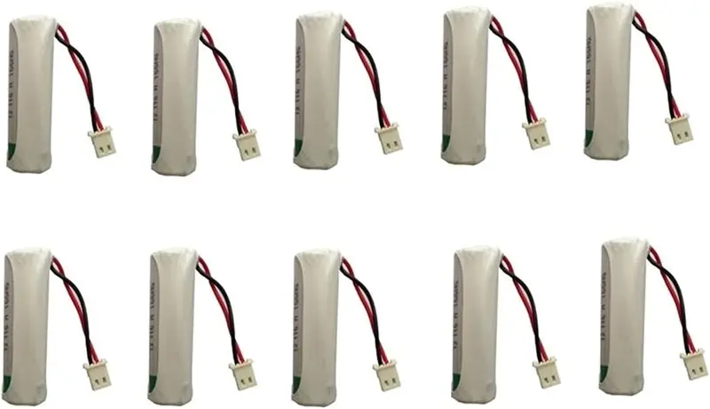 SAFT pack 10 batterie allarme litio compatibile Beghelli Intelligent - 3,6 V 2,6 Ah - LS14500 - ER14505 - Connettore Molex 5264-02