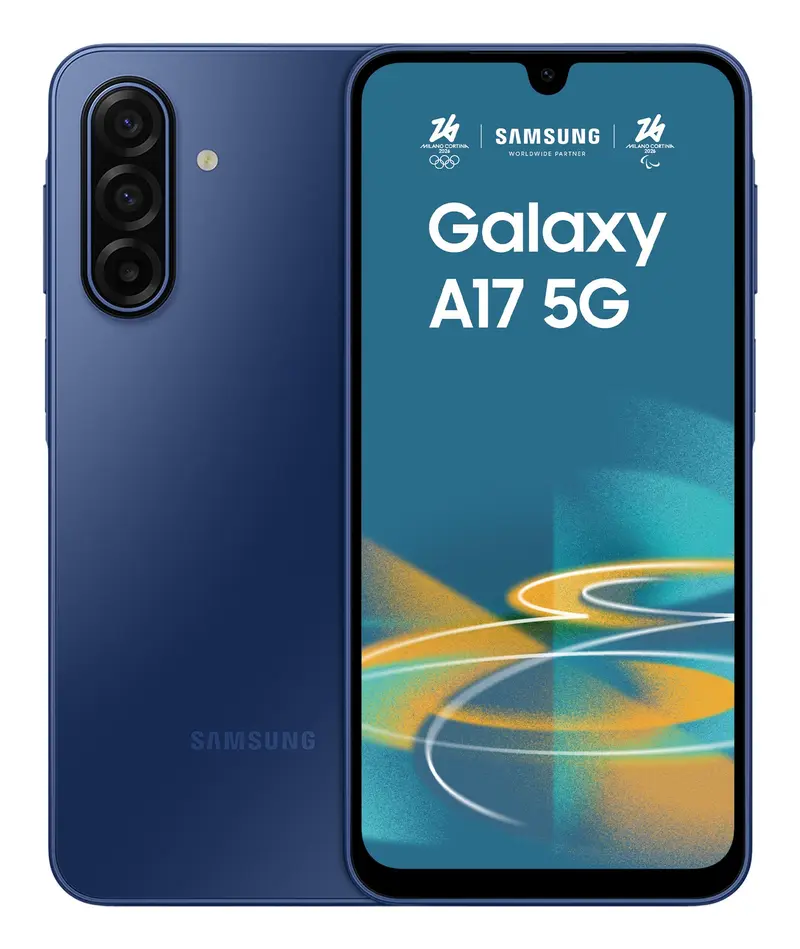 Samsung Galaxy A17 5G, Android 15, Display sAMOLED 6.7", 8GB RAM, 256GB, Batteria 5.000 mAh, Resistenza IP54, Memoria espandibile fino a 2TB, Blue