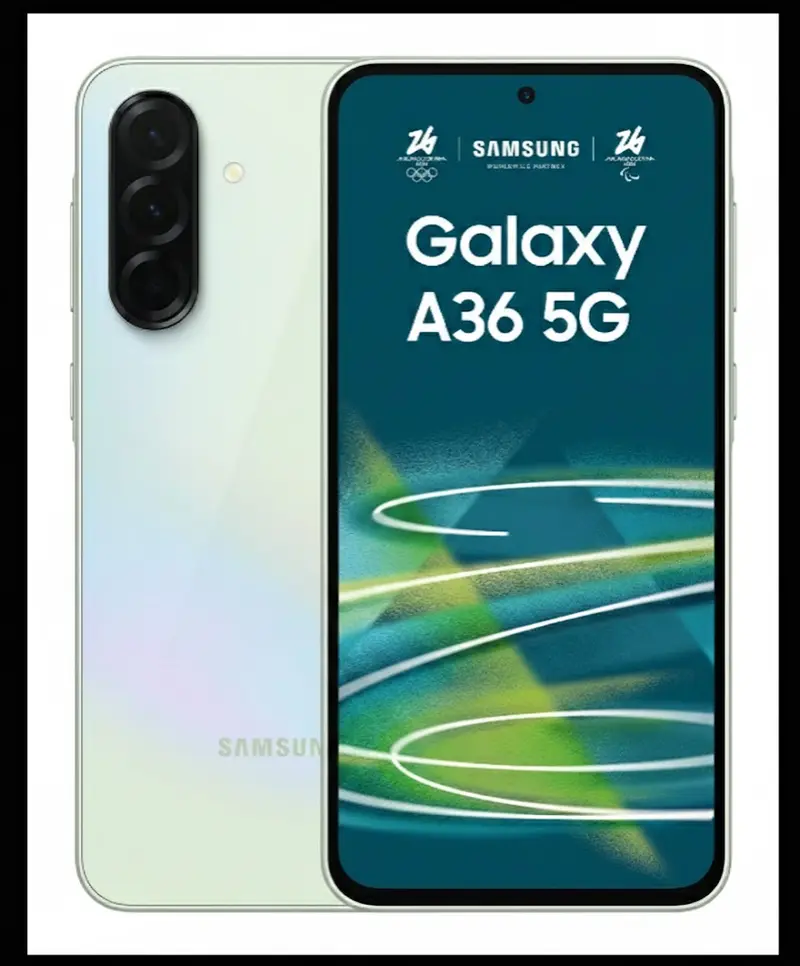 Samsung Galaxy A36 5G, Smartphone con Funzioni intelligenti, Display Super AMOLED 6.7”, 8GB RAM, 256GB, Camera 50MP, Batteria 5.000 mAh, IP67, Awesome Lime