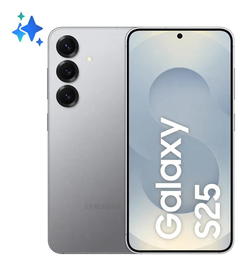 Samsung Galaxy S25 Smartphone AI, Display 6.2'' FHD+ Dynamic AMOLED 2X, Fotocamera 50MP, RAM 12GB, 512GB, 4.000 mAh, Silver shadow