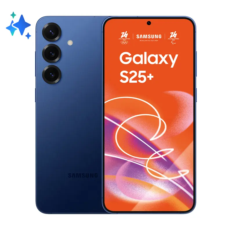 Samsung Galaxy S25+ Smartphone AI, Display 6.7'' QHD+ Dynamic AMOLED 2X, Fotocamera 50MP, RAM 12GB, 256GB, 4.900 mAh, Navy