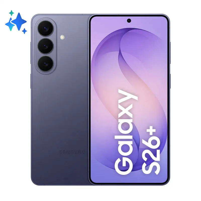 Samsung Galaxy S26+ Smartphone AI, 512GB, Processore avanzato, Assistente Foto, Creative Studio, Camera 50 MP, 4900 mAh, Cobalt Violet