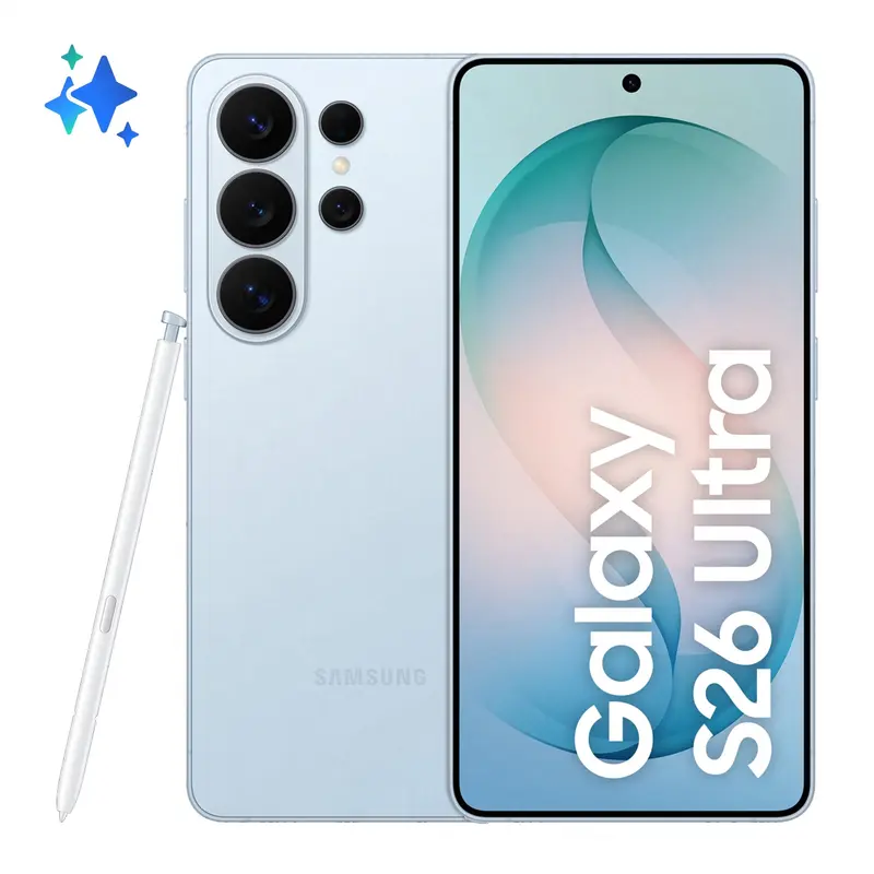 Samsung Galaxy S26 Ultra Smartphone AI, 1TB, Privacy Display integrato, Processore potente, Assistente Foto, Camera 200 MP, 5000 mAh, Sky Blue