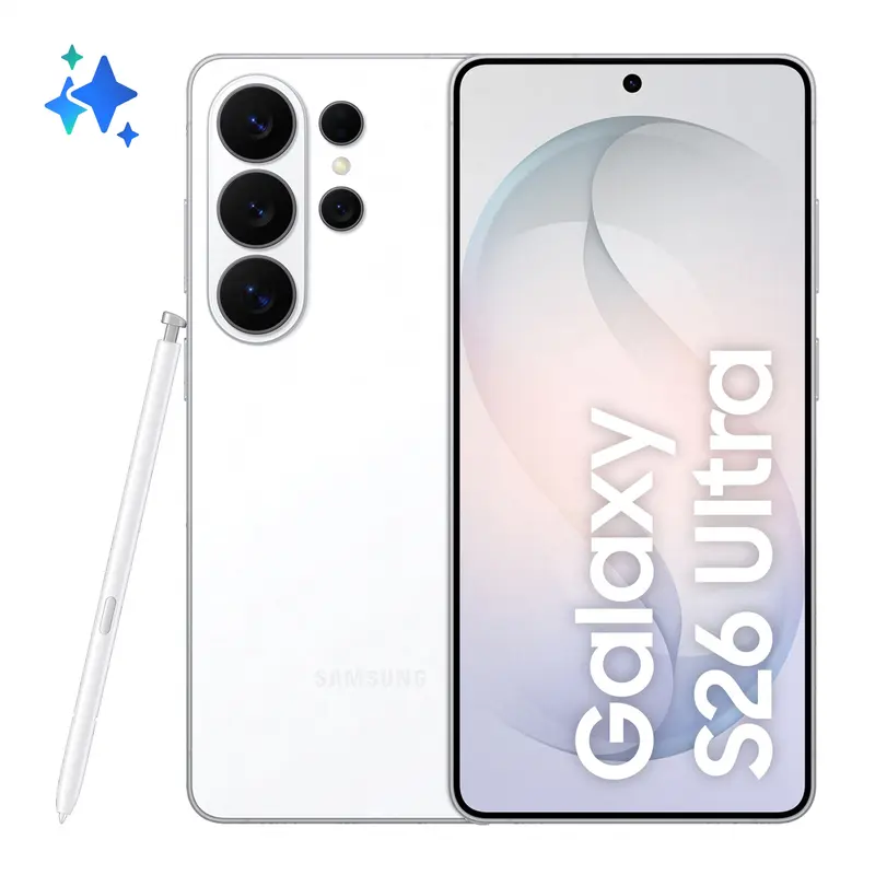 Samsung Galaxy S26 Ultra Smartphone AI, 256GB, Privacy Display integrato, Processore potente, Assistente Foto, Camera 200 MP, 5000 mAh, White
