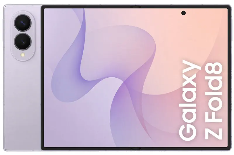 Samsung Galaxy Z Fold8 , 1TB, Lavender, Nuovo formato, Rapporto Display Esterno 10