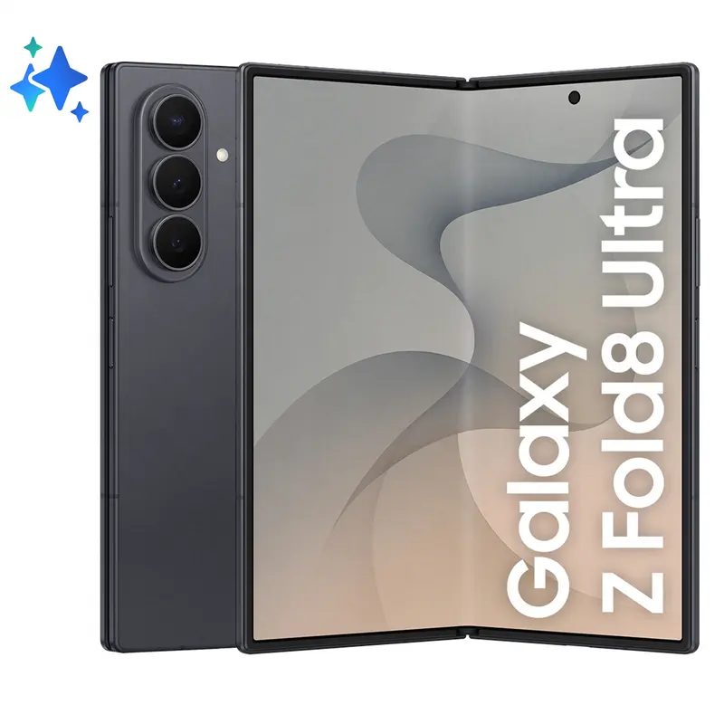 Samsung Galaxy Z Fold8 Ultra , 512GB, Graphite, Processore Potente, Batteria 5000 mAh, Multischermo, RAM 12GB, Camera 200 MP, Now Nudge, Assistente Foto