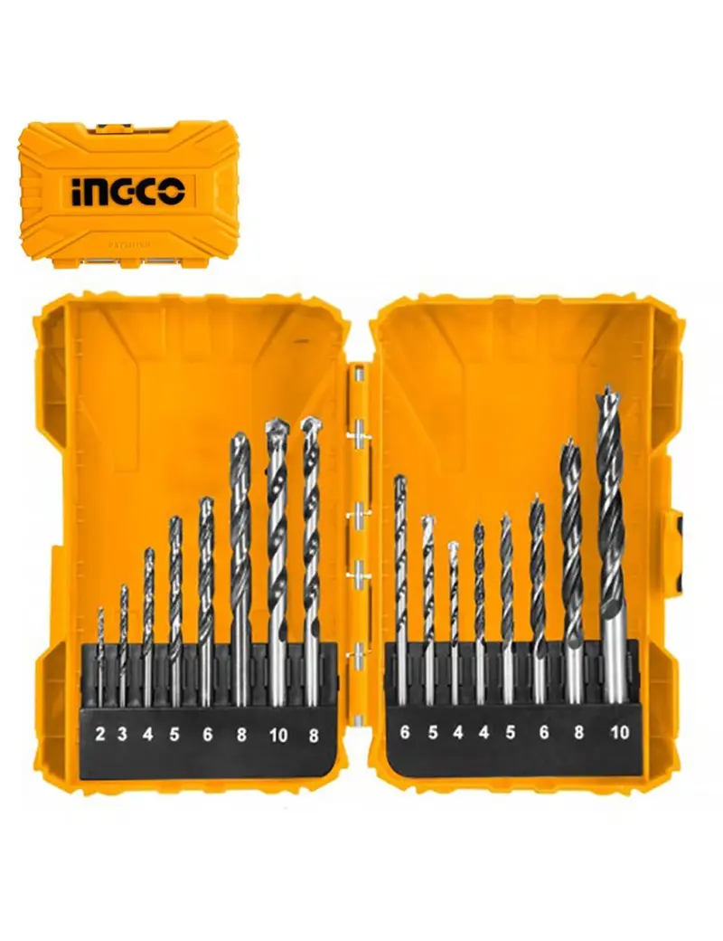 Set 16 punte trapano muratura/legno