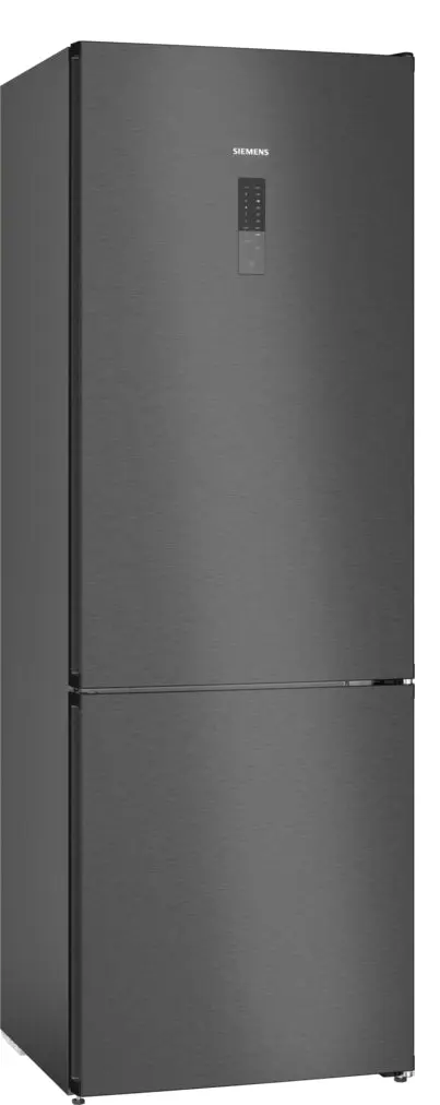 Siemens iQ300 KG49NXXCF frigorifero con congelatore Libera installazione 440 L C Nero, Acciaio inox