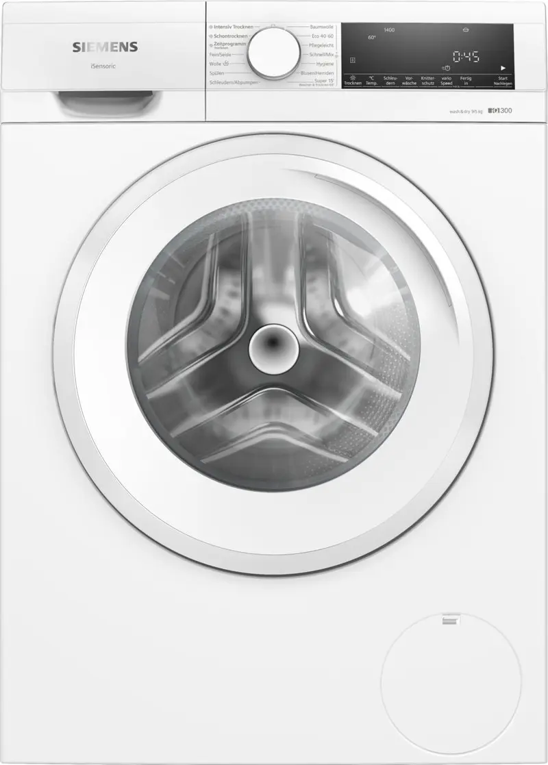 Siemens iQ300 WN34A141 lavasciuga Libera installazione Caricamento frontale Bianco
