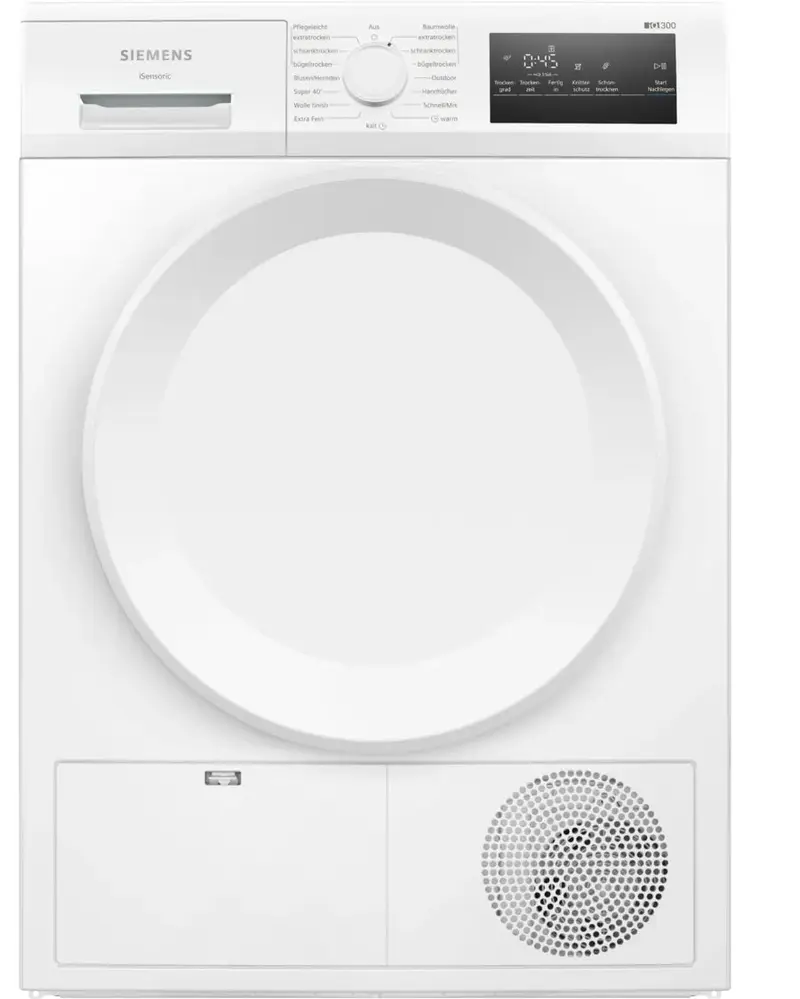 Siemens iQ300 WT43H004 asciugatrice Libera installazione Caricamento frontale 8 kg Bianco