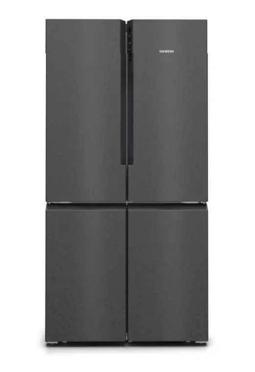 Siemens iQ500 KF96NAXEA frigorifero side-by-side Libera installazione 605 L E Nero, Acciaio inox