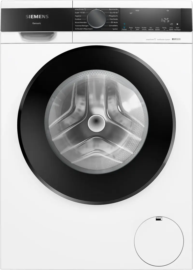 Siemens iQ500 WG44G2Z22 lavatrice Caricamento frontale 9 kg 1351 Giri/min Nero, Bianco
