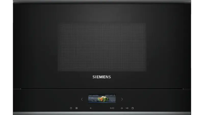Siemens iQ700 BF722L1B1 forno a microonde Nero Solo microonde Da incasso 21 L 900 W