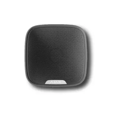 Sirena da Esterno wireless, potenza sonora regolabile tra 85 e 113 dB nera Ajax 38179.07.BL1