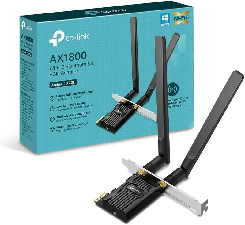 SK RETE WIFI + BLUETOOTH PCI-EXPRESS ARCHER TX20E AX1800 TP-LINK
