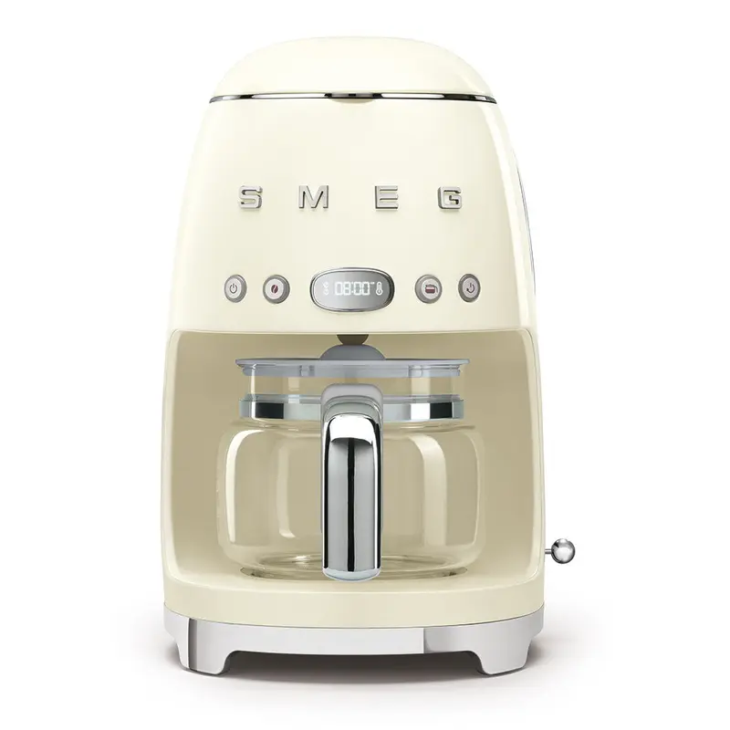 SMEG Drip Coffee Maker 50Style in elegante crema