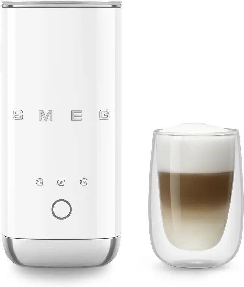 Smeg MFF02WHEU montalatte e scaldalatte Bianco