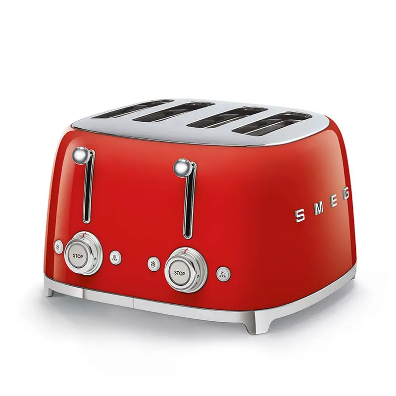 Smeg Tostapane 4 Fette Rosso