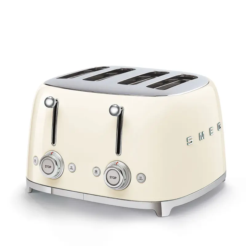 SMEG Tostapane Crema 50's Style 4 Fette 2000W 6 Livelli