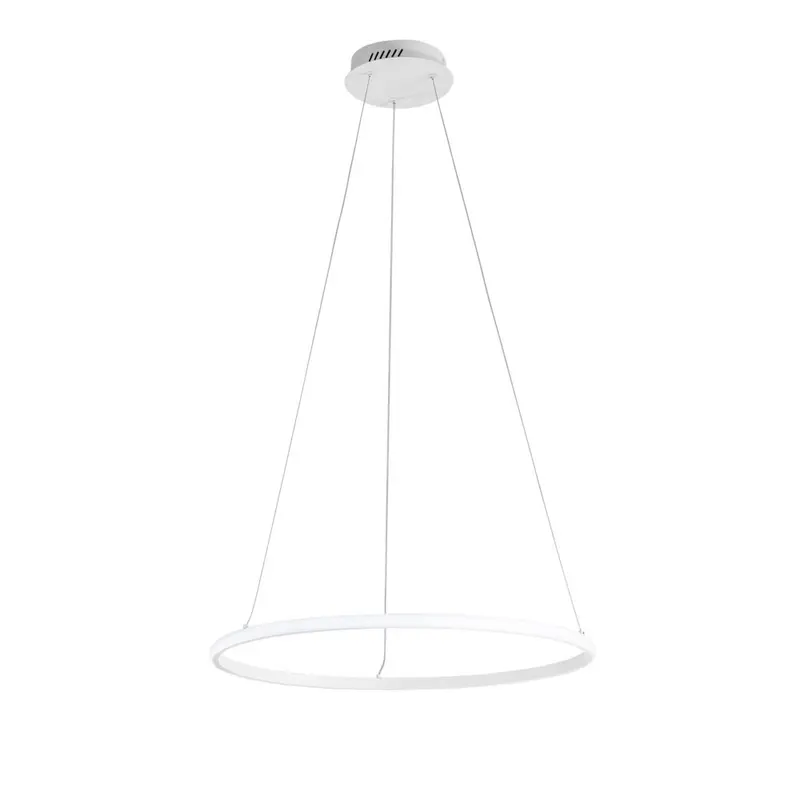 Sospensione LED AXIS con diffusore nero singolo in silicone Ø 60cm. CCT LED-AXIS-S60