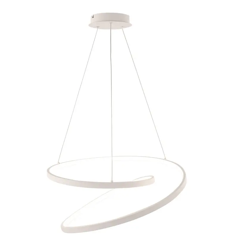 Sospensione LED LIEVE in alluminio bianco CCT h 130cm. 40cm. LED-LIEVE-S-BCO