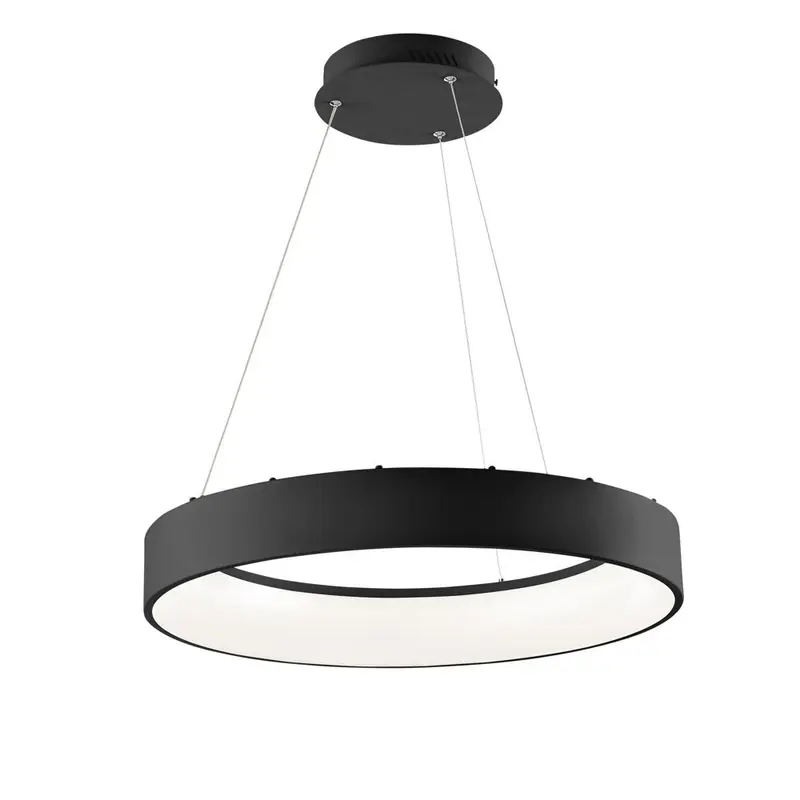 Sospensione LED NOAH nera in alluminio CCT 60 cm. Faneurope LED-NOAH-S60-NER