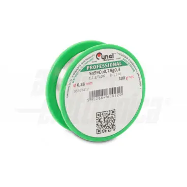Stagno in rocca 99% sn 0,7% cu 0,3%ag - 100gr - ø0,38mm