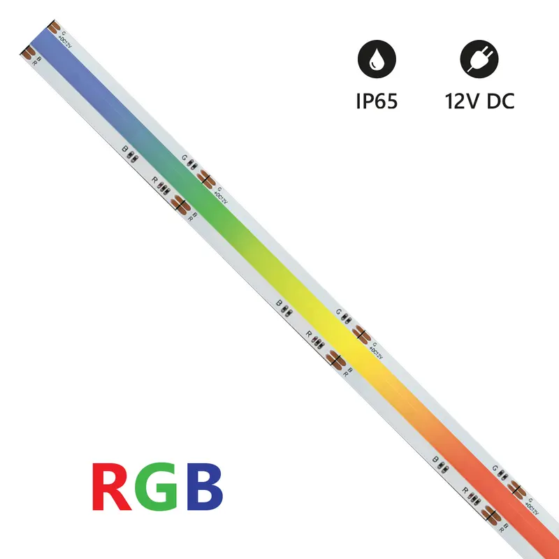 Striscia LED COB IP65 5 metri RGB 12 V 15 W/m[927015] LSC12V-RGB-IP