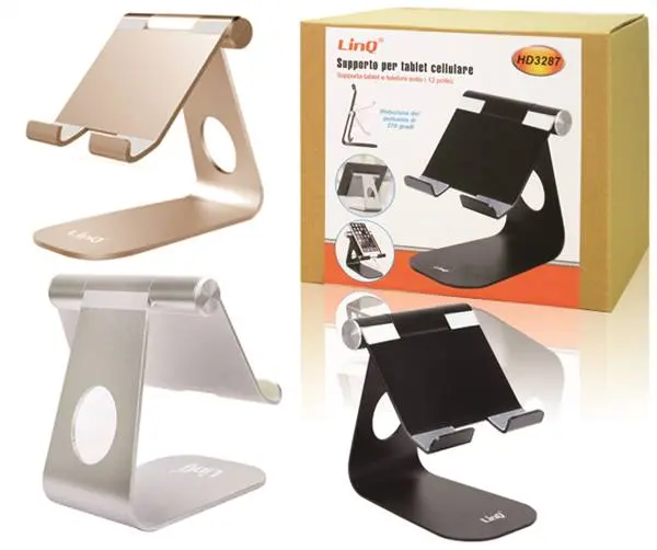 SUPPORTO PER TABLET DA TAVOLO SILVER PN