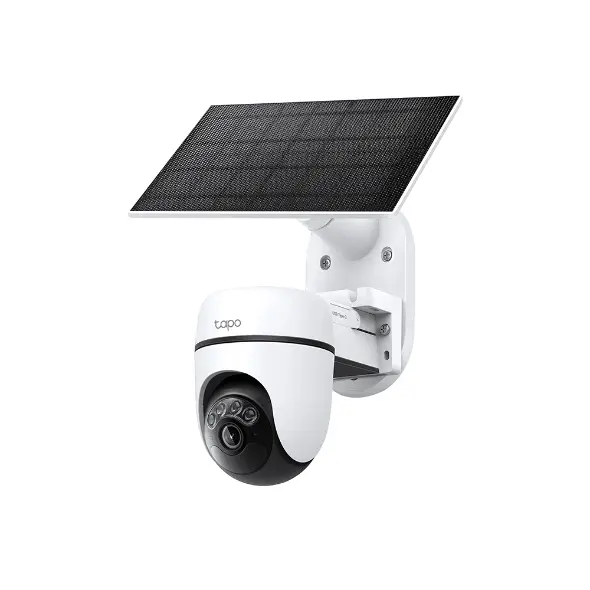 Tapo TC90 Kit Telecamera di Sicurezza Smart 360° P&T + Pannello solare
