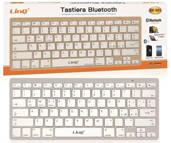 TASTIERA BLUETOOTH SILVER PN