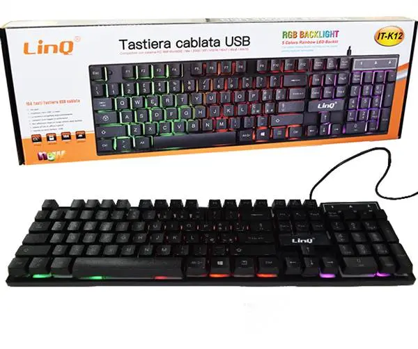 TASTIERA GAMING RGB USB PN