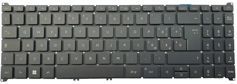 Tastiera Italiana per Acer Aspire 3 A315-59 Nera Retroilluminata