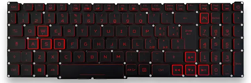 Tastiera Italiana per Acer Nitro 5 AN515-54 - Retroilluminazione Rossa
