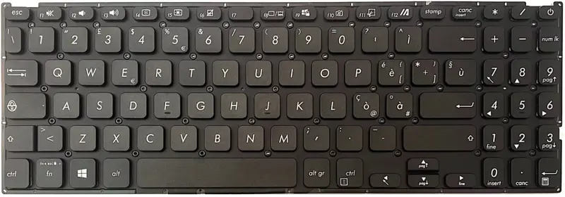 Tastiera Italiana per ASUS P1511CJA-EJ2609R - Nera